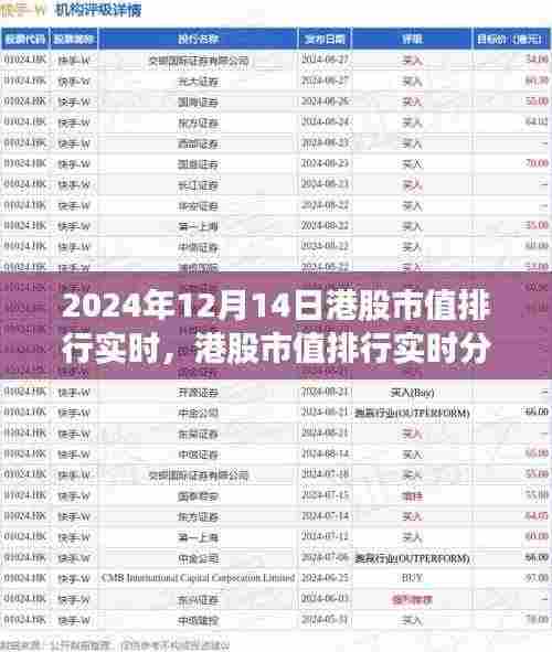 2024年12月14日港股市值排行实时分析与深度解读