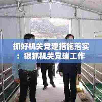 抓好机关党建措施落实：狠抓机关党建工作 