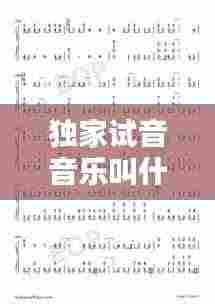 独家试音音乐叫什么:独家试唱 歌词