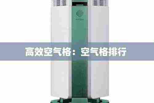 高效空气格:空气格排行