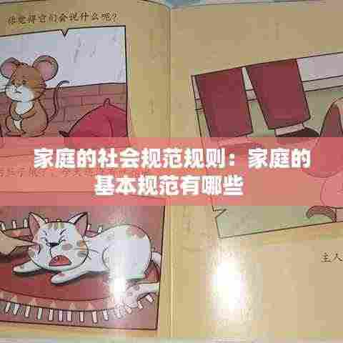 家庭的社会规范规则：家庭的基本规范有哪些 