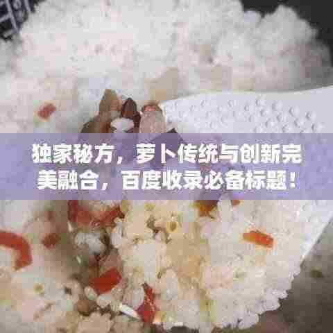 独家秘方,萝卜传统与创新完美融合,百度收录必备标题!