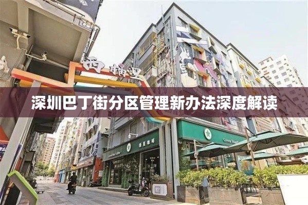 深圳巴丁街分区管理新办法深度解读