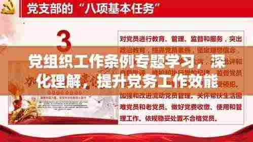 党组织工作条例专题学习，深化理解，提升党务工作效能