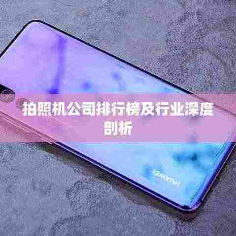 拍照机公司排行榜及行业深度剖析