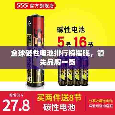 全球碱性电池排行榜揭晓,领先品牌一览