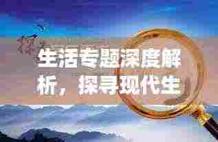 生活专题深度解析,探寻现代生活的多维视角