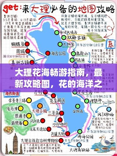 大理花海畅游指南,最新攻略图,花的海洋之旅