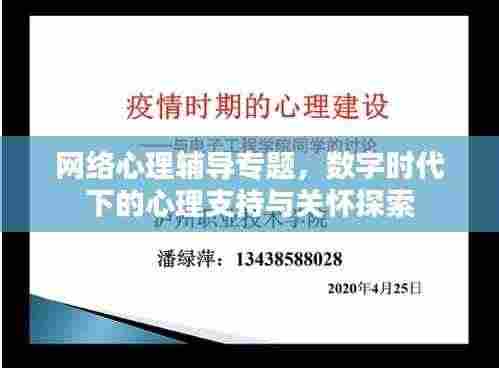 网络心理辅导专题，数字时代下的心理支持与关怀探索