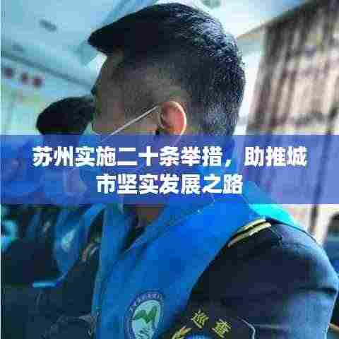 苏州实施二十条举措,助推城市坚实发展之路